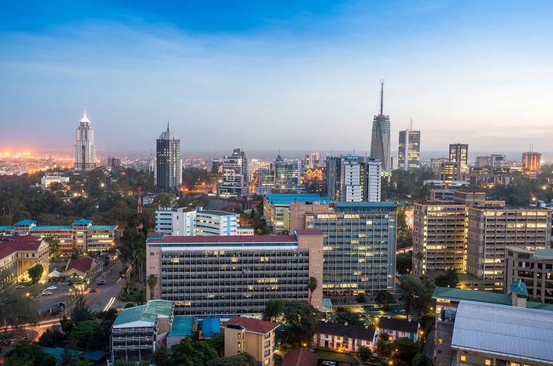 A photo of the Nairobi cityscape.